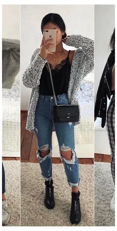 Paco Jeans, Stylish Winter Outfits, Star Jeans, Teenager Outfits, Teen Fashion Outfits, Winter Fashion Outfits