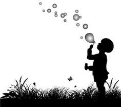 Bildergebnis für silhouette Bubble Tattoo, Bubble Drawing, Boy Silhouette, Bubble Pictures, Silhouette Drawing, Vector Silhouette, Small Boy