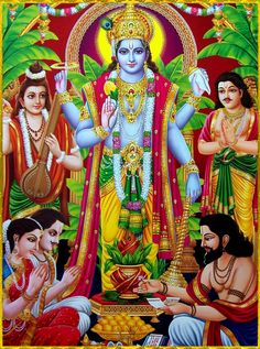 the avatar of lord rama and his attendants