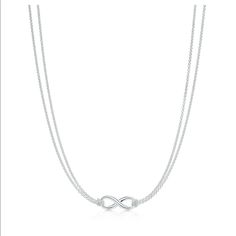 Excellent Condition!! Only Worn A Few Times. Was A Gift From An Ex So Would Love For It To Go To A New Home! 100% Authentic, Double Strand, Infinity Symbol, Sterling Silver. Can Ship Within 24hrs Of Purchase! Infinity Pendant, Tiffany Co Jewelry, Infinity Symbol, Tiffany & Co., Womens Jewelry Necklace, New Home, Jewelry Necklaces, Women Jewelry, The 100