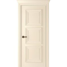 an open white door on a white background