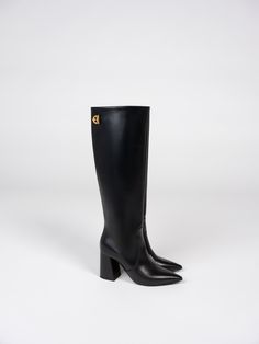 For this season, we've introduced several firsts, and this pair of boots is one of them. ROGUE, crafted from smooth calf skin leather with Italian refined craftsmanship, features sleek pointed toes and chunky heels, ensuring comfort at any event this holiday. We've also adorned them with our new emblem, adding a touch of elegance to every step. Wide Calf Boots, Wide Calf, Boots For Sale, Chunky Heels, Knee High Boots, High Boots, Fabric Care, Knee High, Calf Skin