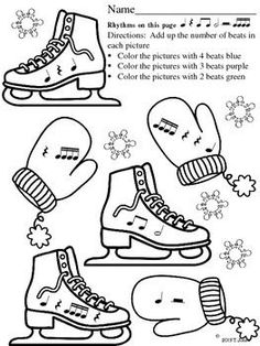 an activity sheet for children to learn how to skate