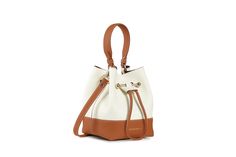 Lana Osette - Vanilla/Tan Diy Leather Working, Bag Silhouette, Bucket Tote, Mini Bucket Bags, Leather Bags Handmade, Mini Handbags, Mini Crossbody Bag, Wallet Chain, Leather Diy