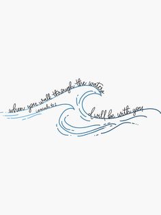 a drawing of a wave with some writing on it