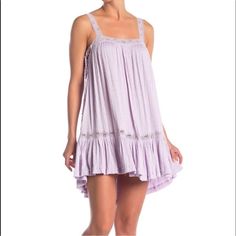 New Free People Lilac Sleeveless Mini Dress Crochet Medium Laces Up On Sides Lined Length: 35” Underarm To Underarm: 18” Drop Waist Lavender/Light Purple Color Sleeveless Cotton Sundress With Lace Trim, Summer Sleeveless Mini Dress With Lace Trim, Summer Sleeveless Dress With Spaghetti Straps And Lace Trim, Purple Sleeveless Ruffled Dress For Summer, Purple Sleeveless Dress With Ruffles For Summer, Spring Summer Sleeveless Dress With Lace Trim, Summer Sleeveless Purple Mini Dress, Sleeveless Mini Sundress With Lace Trim, Sleeveless Mini Dress With Lace Trim For Summer