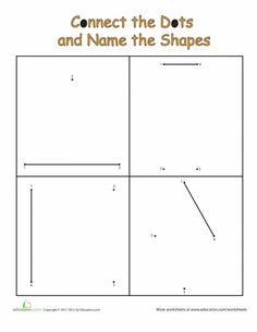 connect the dots and name the shapes worksheet