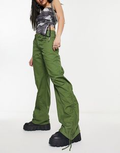 Pants by Motel Style refresh: pending Mid rise Belt loops Four pockets Wide leg Green Wide-leg Utility Cargo Pants, Green High-waisted Utility Cargo Pants, Green High-waisted Cargo Pants, Green Spring Streetwear Bottoms, Loosely Fitted Green Bottoms For Streetwear, High-waisted Green Cargo Pants With Pockets, Green Bottoms With Loosely Fitted Hips For Streetwear, Green High-waist Bottoms For Streetwear, High Waist Green Bottoms For Streetwear