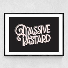 Massive Bstard Narrow Black Frame Fun Art Print, London Cityscape, Pencil Drawings Of Animals, Han And Leia, East End Prints, Pictures Wall, Home Decor Style, Monochrome Art, Monochrome Pattern