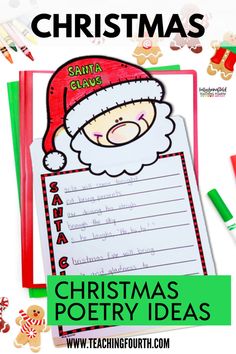 santa clause writing paper with the words santa claus on it