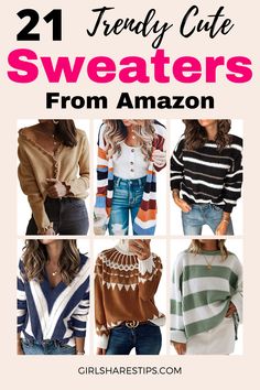 21 trendy cute sweaters from Amazon to buy now! | sweater outfits | sweaters for women | sweaters aesthetic | sweaters cardigans | sweaters oversized | sweaters outfit | sweaters and leggings | cool sweaters | sweater trends | knitted sweaters | fall seaters | sweaters for women winter| stylish sweaters for women | amazon fashion | amazon clothes | amazon must haves | amazon finds | fall outfits | winter outfits | outfit ideas | cute outfits | knitting sweaters for women | long sweaters