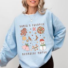 The Mom Friend, Gifts For Your Bestfriend, Nurse Outfits, Therapist Outfit, Vintage Christmas Sweater, Nurse Aesthetic, Neonatal Nurse, Vintage Christmas Sweaters, Comfort Colors Sweatshirt