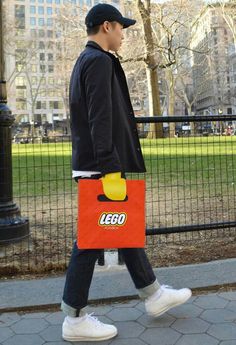 Lego Hand, Lego Bag, Lego Figurine, Shopping Bag Design, Paper Bag Design, Trendy Toys, Toy Packaging, 광고 디자인, Promotional Bags