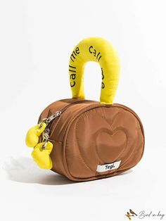 BirdinBag - Quilted Mini Satchel with Heart Patch: Stylish Top Handle Bag in Polyester Quilted Top, Heart Patch, Heart Patches, Stylish Top, Fancy Bags, Word Wrap, Bag Bag, Bird In Bag, Handle Bag