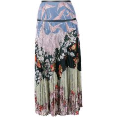 Arty Clothing, Travel Skirt, Valentino Designer, Colorful Skirts, Multicolor Skirt, Maxi Rok, Ankle Length Skirt, Pleated Maxi Skirt