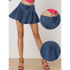 This skirt is made up of several design points: High Waist, Elastic Back, Unlined, zip and Button Closure, and Mini Length. Suit for spring/summer and many occasions, such as Daily Wear, Weekend Gathering, Date, Night Out, Work, Office, etc. A trendy item, easily matched with high heels or sandals, suit for many occasions. Super cute high waist mini skirt, good choice for cheerleading team dressing on campus. Non-stretch Denim Blue Mini Skirt For Spring, Fitted Blue Skirt, Blue Denim Mini Skirt With Button Zip Fly, Fitted Blue Skirt With Button Zip Fly, Summer Blue Denim Skirt With Button Zip Fly, Casual High Waist Mini Skirt With Button Zip Fly, Casual Mini Skirt With Button Zip Fly, Spring Mini Skirt With Button Zip Fly, Cotton Mini Skirt With Button Zip Fly For Spring