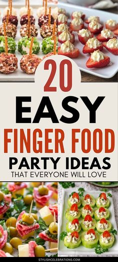 finger food party ideas that everyone will love