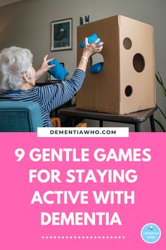 Turning exercises into simple games can encourage your loved ones with dementia to stay active, encourage physical movement in a safe, fun and enjoyable manner. Great for those with dementia with limited mobility, why not try this as a family caregiver, or for nursing homes games for the elderly.  Exercise for seniors can be fun, as long as you jump in with your heart. Read and save! Have fun and let me know which you liked! Cognitive Games For Adults, Balance Games For Seniors, Group Games For Elderly Nursing Homes, Senior Citizen Activities Games Assisted Living, Montessori Senior Activities, Senior Physical Activities, Memory Care Unit Activities, Movement Activities For Seniors, Nursing Home Exercise Activities