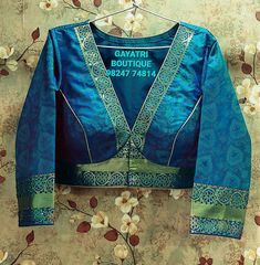 Rajwadi Blouse Pattern, Choli Blouse Design, Long Blouse Designs, Boat Neck Blouse Design