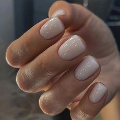 44140516212953 Milky Nails, Short Fake Nails, Short Press On Nails, Nagel Tips, Colorful Nails, Her Nails, White Nail, Nail Arts, Artificial Nails