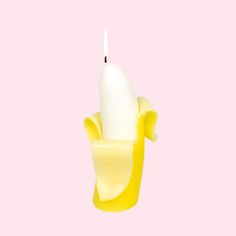 a candle that is in the shape of a banana