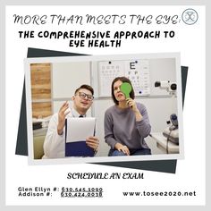 A comprehensive eye exam extends well beyond evaluating visual acuity. It involves a series of tests and evaluations that can provide valuable insights into your health. More Than Meets The Eye, Eye Exam, Eye Health, The Eye, Illinois, Health