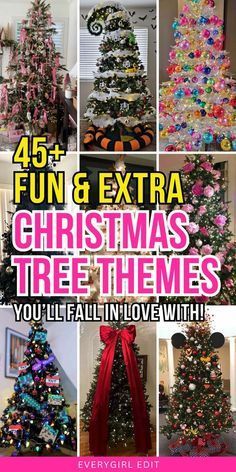 christmas tree themes with the words fun and extra christmas tree themes you'll fall in love with