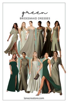 Shop my favorite bridesmaid dresses by color at lanecreatore.com. - - - - Champagne Bridesmaid Dresses. Mismatched Bridesmaid Dresses. Bridesmaid Dress Ideas. #bridesmaidrdress #bridesmaiddressideas #weddinginspiration #bridesmaid Mixed Green Bridesmaid Dresses, Bridesmaid Dresses Emerald, Young Bridesmaid Dresses, Bridesmaid Dresses Mismatched, Dresses By Color, Emerald Bridesmaid, Bridesmaid Dress Ideas