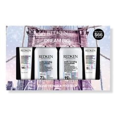 Acidic Bonding Concentrate Holiday Kit - Redken | Ulta Beauty Redken Acidic Bonding Concentrate, Redken Acidic Bonding, Acidic Bonding Concentrate, Extremely Damaged Hair, Sephora Sale, Hair Kit, Hair Gift, Hair Shine, Leave In Conditioner