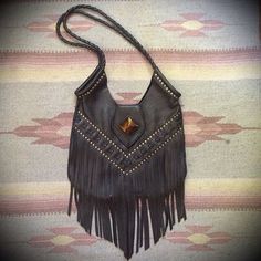 Fez Studded Fringe Tote Bag Fringe Leather Tote Shoulder Bag, Leather Fringe Tote Shoulder Bag, Rectangular Leather Shoulder Bag With Fringe, Leather Tote Shoulder Bag With Fringe, Leather Hobo Bag With Tassels In Tote Shape, Luxury Fringe Tote Shoulder Bag, Leather Hobo Bag With Tassels, Luxury Leather Shoulder Bag With Fringe, Festival Rectangular Shoulder Bag With Braided Handles