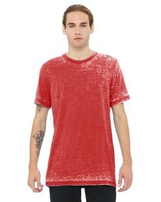 Unisex Poly-Cotton Short-Sleeve T-Shirt - RED ACID WASH - S | Bella + Canvas Poly-Cotton Short-Sleeve T-Shirt in Red Acid Wash Size Small | Cotton/Polyester Blend B, BC Baseball Mom Shirts, Blank T Shirts, Wholesale Shirts, Usa Outfit, Marble Colors, Grey Shirt, Acid Wash, Cotton Shorts, Men Short Sleeve