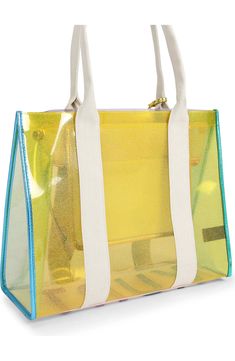 Kurt Geiger London Southbank Clear Vinyl Tote | Nordstrom London Southbank, Clear Vinyl, Kurt Geiger, Tote Bag Design, Bags Designer, Nordstrom, Branding, London, Exterior