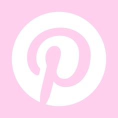 a pink and white photo with the letter p in it's center, on top of a light pink background