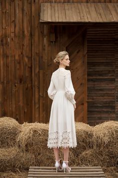 Atonia Gypsy Bishop Sleeved Linen Silk Midi Dress | MEAN BLVD Bohemian A-line Daywear Dresses, White Pastoral Wedding Dresses, White Bohemian Midi Dress For Evening, Bohemian Formal Dress For Spring, Formal Bohemian Dress For Spring, Spring Bohemian Formal Dress, White Pastoral Dress For Daywear, Bohemian White Evening Dress, Mean Blvd