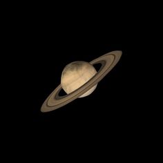 the planet saturn as seen from space