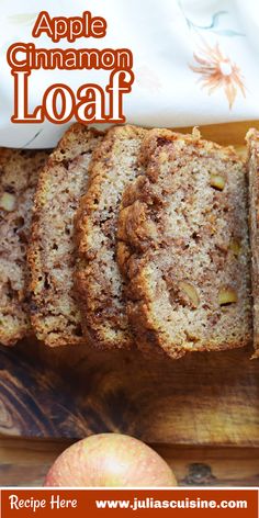 Apple Cinnamon Loaf Cinnamon Loaf Recipe, Apple Cinnamon Loaf, Apple Loaf Cake, Apple Muffin, Apple Loaf, Cinnamon Loaf, Apple Treats, Sweet Bread Rolls, Apple Cinnamon Bread