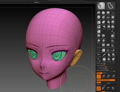 an animation character with green eyes is shown in this screenshote screen graber