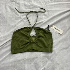 Urban Outfitters Green Halter Top Size Xl Condition: Nwt Color: Green Details : - Self-Tie Halter Neck - Com Extra: - I Ship Between 1-2 Days Green Halter Top, Halter Top, Capsule Wardrobe, Urban Outfitters, Womens Tops, Wardrobe, Green, Women Shopping, Color