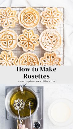 how to make rosettes with the title overlay