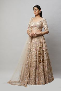 Entirely handcrafted with zardosi and crystal embroidery, this blush pink lehenga is a stunner! Fabric: Pure silk All preorders will be handled by a Nazranaa Bridal Consultant who will virtually discuss measurements and minor changes according to the client's specifications Occasion: Wedding Ceremony or Wedding Reception WASH CARE INSTRUCTIONS - Please Dry clean only when it is applicable. Slight color variation is possible due to digital photography. Jewelry not included Blush Pink Lehenga, Photography Jewelry, Crystal Embroidery, Bridal Consultant, Pink Lehenga, Digital Photography, Bridal Wear, Pure Silk, Lehenga