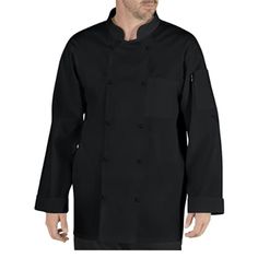 Chef Code Men's Chef Uniform Chef Coat Cc119 Color: Black Size: Xl Polyester, Cotton Imported Chef Uniforms Set Pants And Jacket 65% Polyester/35% Cotton Stain Release Finish Durable Construction Professional Fitted Black Outerwear, Fitted Professional Black Outerwear, Fitted Black Professional Outerwear, Black Fitted Professional Outerwear, Professional Black Winter Outerwear, Professional Long Sleeve Solid Outerwear, Professional Solid Long Sleeve Outerwear, Professional Long Sleeve Black Outerwear, Professional Black Long Sleeve Outerwear