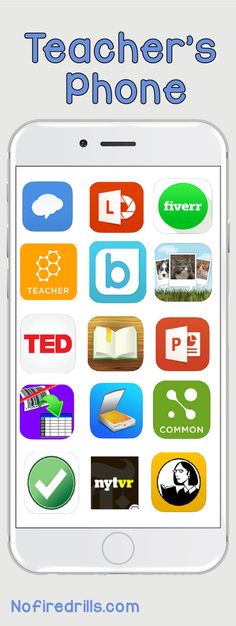 the teacher's phone app is open and showing different apps for students to use