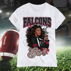 Empower your game day style with our exclusive NFL t-shirts designed for fierce females! Celebrate your love for football while flaunting a trendy and comfortable look that's perfect for cheering on your favorite team. Stand out in the crowd and show off your team spirit with these chic and sporty tees. Game on, ladies! #NFLFashion" Sporty T-shirt With Team Logo For Cheerleading, Team-colored T-shirt With Sublimation Print For Cheerleading, Varsity Tops With Sublimation Print For Game Day, Cheerleading Fan Apparel Tops With Sublimation Print, Sporty Graphic Print T-shirt For Cheerleading, Football Season Cheerleading Fan Apparel T-shirt, Cheerleading Fan Apparel Tops For Football Season, Sporty Sublimation Print T-shirt For Cheerleading, Sporty T-shirt With Sublimation Print For Cheerleading