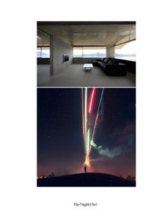 the night one book cover shows two different views of an open space, with fireworks in the sky