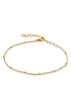 Free shipping and returns on Monica Vinader Bead Station Chain Link Bracelet at Nordstrom.com. Polished bead stations enhance the gleam of a delicate necklace that makes a beautiful addition to your wrist stack. Classic Adjustable Satellite Chain Bracelet, Adjustable Gold Bracelet With Satellite Chain, Gold Chain Bracelet With Extender In Sterling Silver, Dainty Sterling Silver Bracelet With Satellite Chain, Elegant Silver Chain Bracelet With Satellite Chain, Elegant Silver Bracelet With Satellite Chain, Classic Adjustable Beaded Chain Jewelry, Classic Gold Bracelet With Satellite Chain, Classic Gold Bracelet With Satellite Chain As Gift