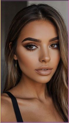 Soft Smokey Eye Makeup Brown Natural, Wedding Natural Makeup For Brown Eyes, Make Up For Brown Eyes Natural, Makeup Ideas For Brown Eyes, Hannah Leigh, Homecoming 2024, Soft Smokey Eye, Smokey Eye Makeup Look, Hazel Eye Makeup