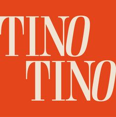 an orange background with white text that says,'tino tingo '