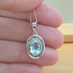 Topaz Jewelry November, Blue Topaz Pendant, Topaz Jewelry, Topaz Pendant, Topaz Necklace, November Birthstone, Silver Blue, Blue Topaz, Birthstone