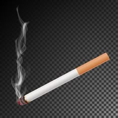 Realistic cigarette with smoke vector. i... | Premium Vector #Freepik #vector #leaf #light #fire #health Blur Image Background, Photoshop Digital Background, Blurred Background Photography, Black Background Photography