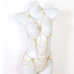 43866880573497 Skull Lover, Waist Chain, Body Chain Jewelry, Pure Gold, Two Piece Set, Two Piece Sets, Haiti, Shoe Box, Honduras